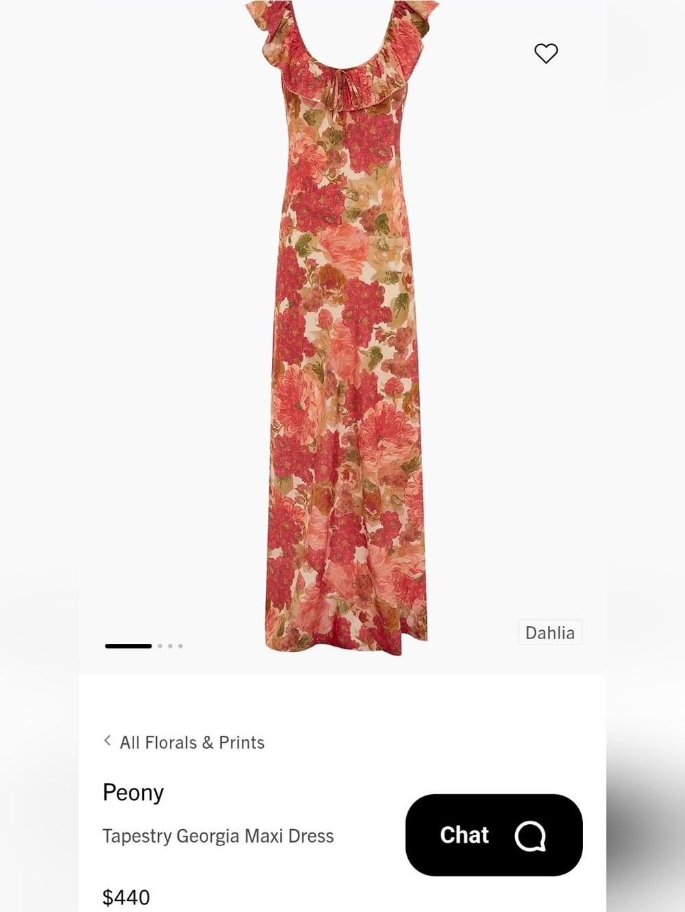 PeonyTapestry Georgia Maxi Dress, Size M